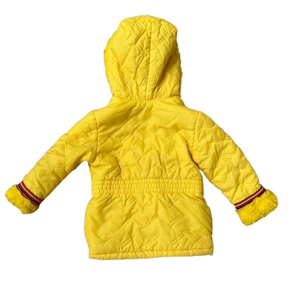 VTG 80’s WEATHER TAMER Belt Cincher Embroidered Aztec Puffer Coat Toddler 3-5y - Picture 9 of 9